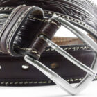 Cintura Western pesante | Cintura Western uomo | Vendita online cintura fantasia Western in pelle Made in Italy