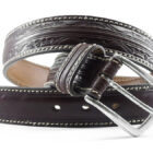 Cintura Western pesante | Cintura Western uomo | Vendita online cintura fantasia Western in pelle Made in Italy