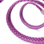 Cintura in nastro 100% cotone cerato e puntali in pelle | Vendita online cintura nastro donna | Cintura in cotone e pelle