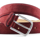 Cintura in crosta scamosciata | Vendita online cintura scamosciata uomo | Cintura scamosciata uomo Made in Italy
