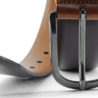 Cintura in crosta "Soave" con puntale in cuoio e doppio passante. | Vendita online cinture Made in Italy realizzate artigianalmente