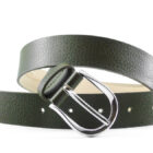 Cintura classica in nappa stampa dollaro | Cintura classica in nappa Made in Italy realizzata artigianalmente