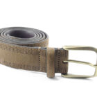 Cintura scamosciata fantasia "Brogue" | Vendita cintura scamosciata online | Cintura scamosciata Made in Italy