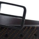 Cintura in cuoio con incisione "Bubble" | Vendita cintura nera in cuoio | Cintura in cuoio Made in Italy realizzata artigianalmente
