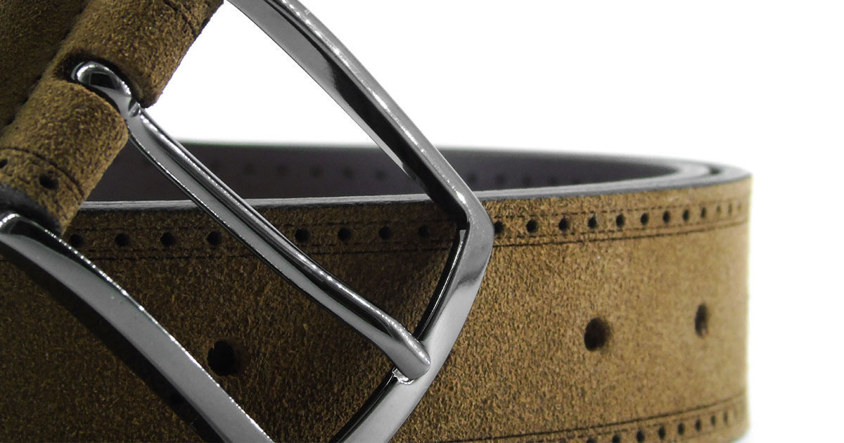 Cintura scamosciata fantasia Brogue | Vendita online cintura scamosciata | Cintura scamosciata in vendita online