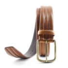 Cintura in cuoio pull-up con tripla bombatura | Vendita online cinture in cuoio | Cintura in cuoio Made in Italy