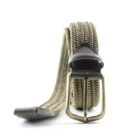 Nastro elastico in viscosa con puntali in cuoio | Vendita online cinture | Cintura in nastro elastico Made in Italy