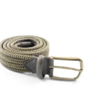 Nastro elastico in viscosa con puntali in cuoio | Vendita online cinture | Cintura in nastro elastico Made in Italy