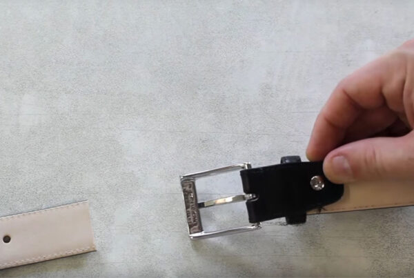 How to adjust the belt to size | Video tutorial how to shorten a leather belt | Production and sale of Made in Italy belts
